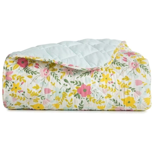 Покрывало IDEIA Стиль Cube 140х210 мята/цветы (8-32403)