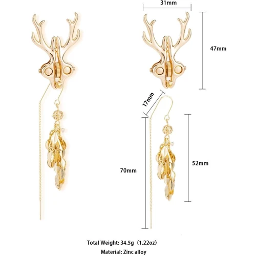 Зажимы для сосков LOCKINK Sevanda Stag Adjustable Nipple Clamps Set