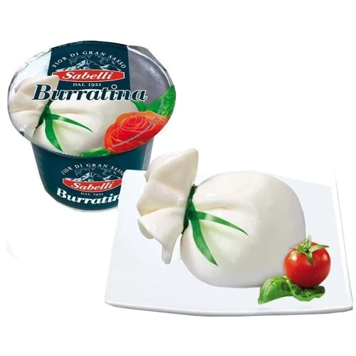 Сыр Sabelli Burratina, 60%, 125 Г (WT3973): Вес нетто 125 г