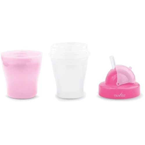 Детский поильник Nuvita 18м+ 200мл. с трубочкой Розовый (NV1436Pink): Производитель Nuvita