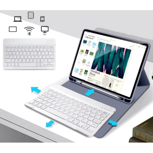 Аксесуар для iPad BeCover Case Smart Keyboard Purple for iPad 10.2 2019-2021/iPad Air 2019/Pro 10.5 (711138): Колір фиолетовый