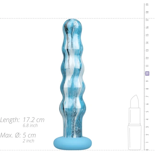 Стеклянный дилдо Gildo - Ocean Flow Glass Dildo