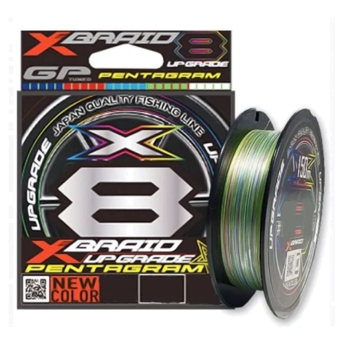 Шнур YGK X-Braid Upgrade X8 Pentagram 150м #0.6/0.128mm 14lb/6.3kg