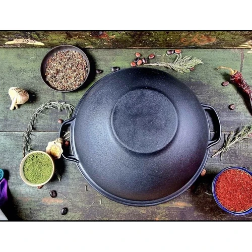 Козан узбецький Maysternya WOK з кришкою-сковородою 12 л (V12СРWok) фото 3