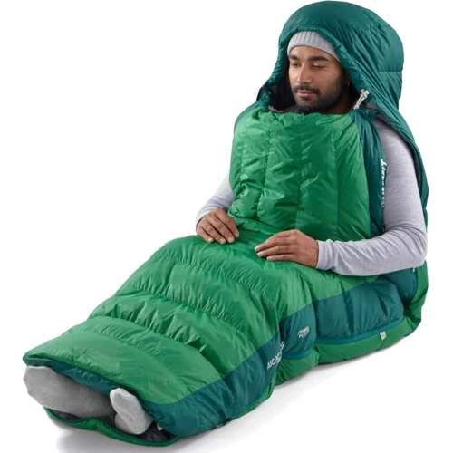 Спальный мешок Sea to Summit Ascent -9C/15F Regular Ra9in Forest Green (STS ASL041101-052003): Ширина в ногах 119 см