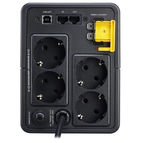 APC Back-UPS 950VA Schuko (BX950MI-GR): Количество Euro-розеток, шт 4