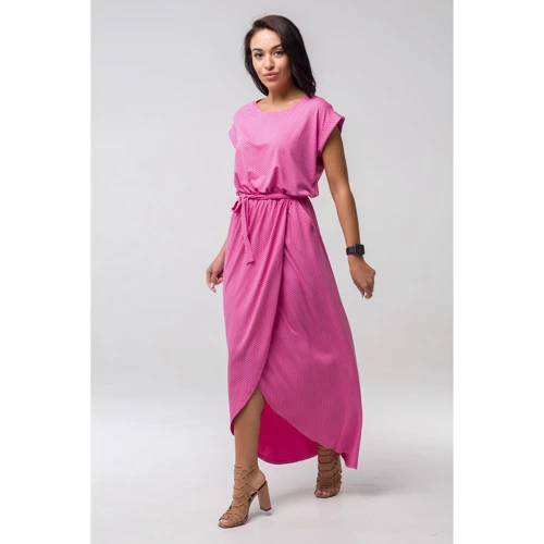 Платье FLFashion Asti ППА 2132 48-50 розовое повседневное длинное макси: Вид Повседневные платья