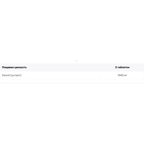 IronFlex Potassium 100 tabs / 50 servings: Форма выпуска Таблетки