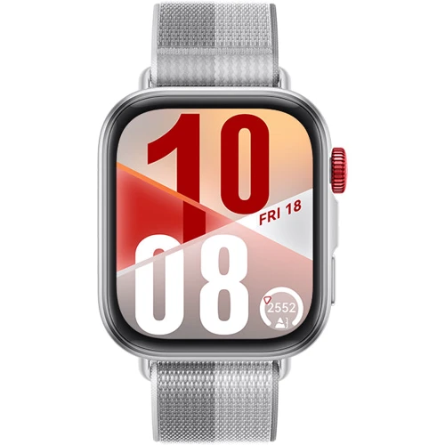 Смарт-годинник Huawei Watch Fit 4 Silver: Особливості Диктофон, Компас, Функція дзвінка, Динамік (гучний зв'язок), вбудований мікрофон, вологозахищені, Барометр, Металічний корпус, Великий екран