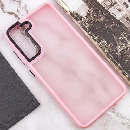Аксессуар для смартфона Epik TPU+PC Lyon Frosted Case Pink for Samsung G990 Galaxy S21 FE: Материал TPU (термополиуретан) и поликарбонат