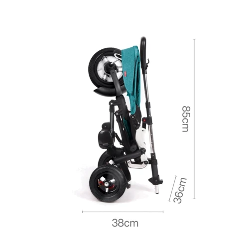 Велосипед Qplay Rito Rubber Black складной трехколесный детский (S380-10BlackRubber) фото 5