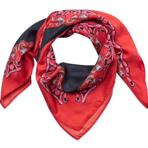 Женский платок Desigual красный (22WAWA15)