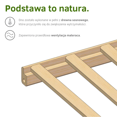 Детская кроватка Klups Frank 120X60 белый