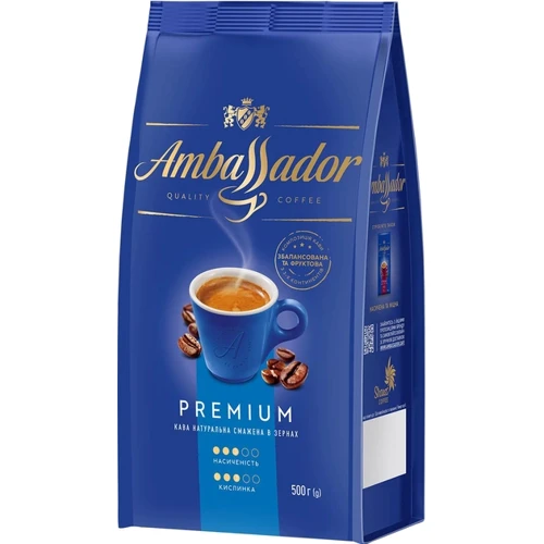 Кофе в зернах Ambassador Premium 500 г (8720254065106)