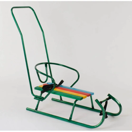 Санки Санта цветные зеленые с ручкой: Производитель Noname