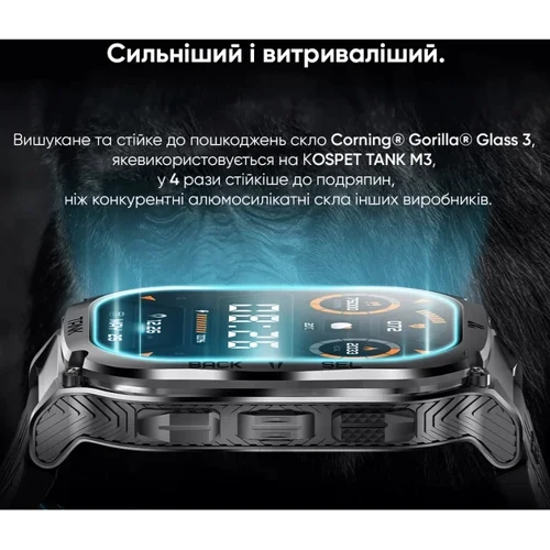 Смарт-часы Kospet Tank M3 Black фото 11