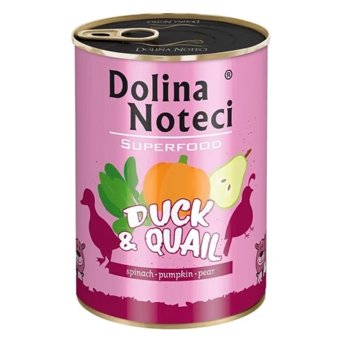 Вологий корм для собак Dolina Noteci Superfood з качкою та перепелом 800 г (DN 800 (596))