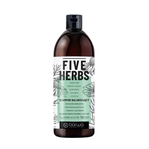 Barwa Cosmetics Five Herbs Шампунь для нормальных и жирных волос 480 ml
