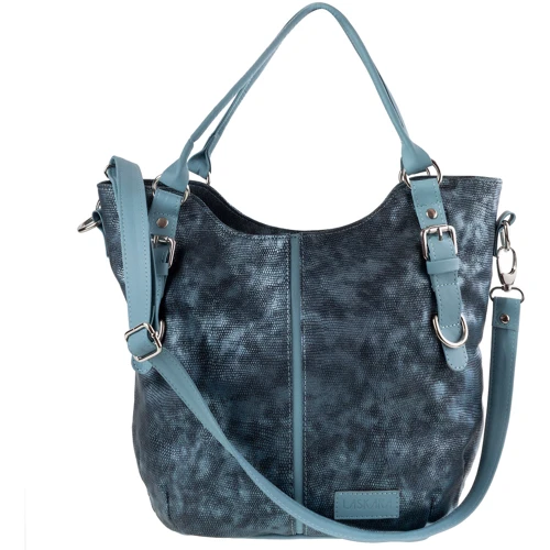 Женская сумка тоут Laskara голубая (LK-10244-party-blue): Стиль Повседневный (Casual)