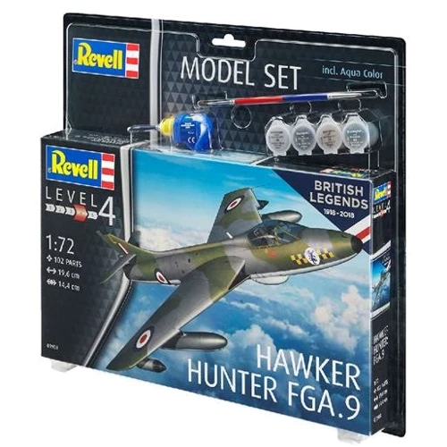 Сборная модель Revell набор Истребитель Хокер «Хантер» уровень 4 масштаб 1:72
