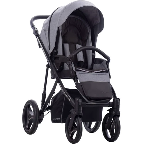Дитячий візочок 2 в 1 Bebetto Pascal (03) light gray (503.25.21.003): Ширина шасі 63