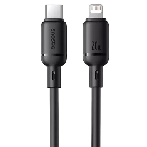 Кабель Baseus Cable USB-C to Lightning Silky Series 20W 2m Black (P10377700113-01)