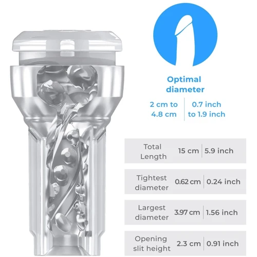 Мастурбатор Kiiroo Feel Pocket Crystal совместим с PowerBlow