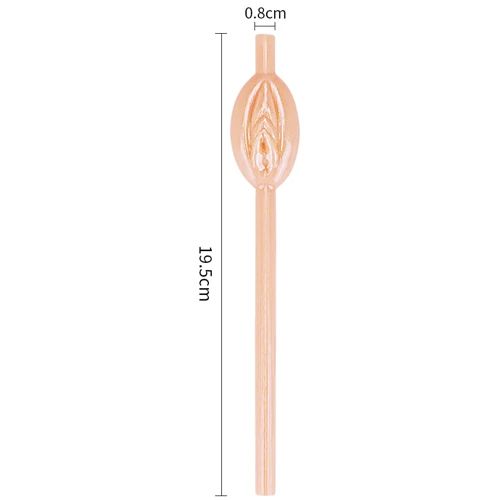 Трубочки LoveToy Original Pussy Straws Flesh, 9 шт
