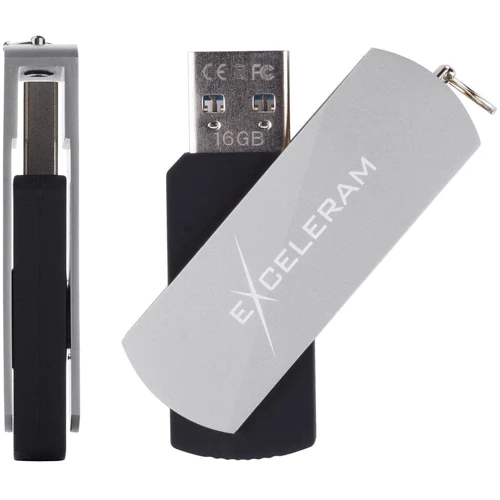 USB-флешка eXceleram 32GB P2 Series USB 2.0 Silver/Black (EXP2U2SIB32): Объем памяти 32 GB
