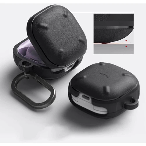 Чехол для наушников Ringke Onyx Black (RCS5054) for Samsung Galaxy Buds 2 Pro/Buds 2/Buds Live/Buds Pro: Совместимость Samsung Galaxy Buds 2 Pro, Samsung Galaxy Buds 2, Samsung Galaxy Buds Live, Samsung Galaxy Buds Pro