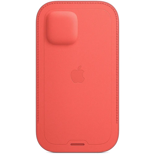 Чехол для iPhone Apple Leather Sleeve Case Pink Citrus (MHYA3) for iPhone 12/iPhone 12 Pro: Цвет розовый