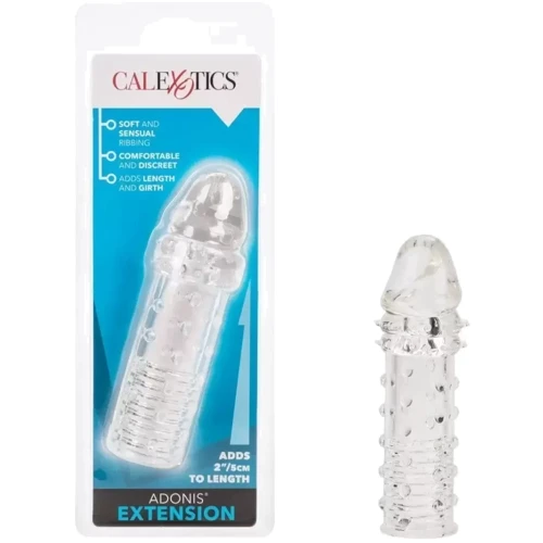 Рельефная удлиняющая насадка CalExotics Adonis Extension Clear (прозрачный)