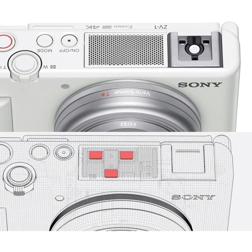 Sony ZV-1 White (ZV1W.CE3) UA: Оптический зум 2.7x