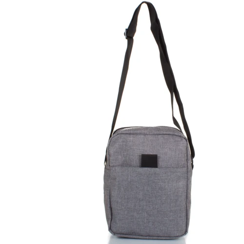 Мужская сумка планшет DNK Leather серая (DNK-CLASSIC-BAG-COL-07): Тип ручки Плечевой ремень, Без ручки