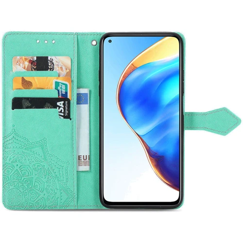 Аксессуар для смартфона Mobile Case Book Cover Art Leather Turquoise for Xiaomi Mi 10T / Mi 10T Pro: Цвет бирюзовый