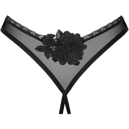 Трусики Obsessive Latinesa crotchless thong Вlack, XL/2XL