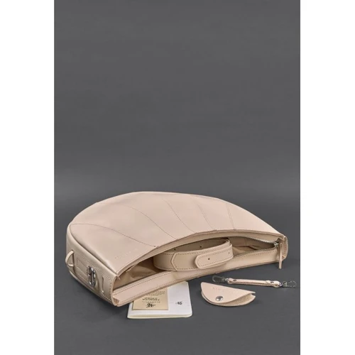 Женская сумка хобо BlankNote светло-бежевая (BN-BAG-12-beige-kiser): Страна производитель Украина