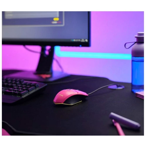 Мышь Trust GXT 109 Felox RGB Pink (25068): Длина кабеля 1.5 м