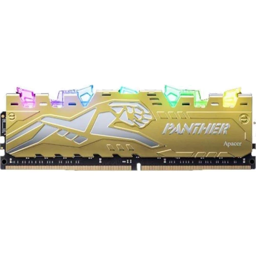Apacer 8 GB DDR4 3200 MHz Panther Rage RGB Silver-Golden (EK.08G21.GJM)
