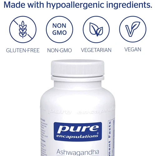 Бустер тестостерона Pure Encapsulations Ashwagandha 120 caps Ашваганда