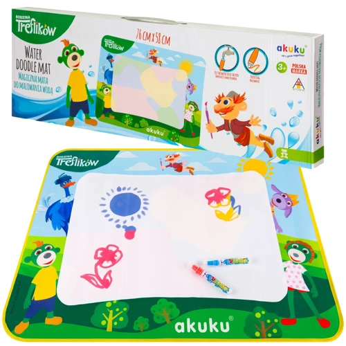 Коврик Akuku The Treflik Family для рисования водой (A0638)