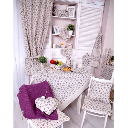 Подушка Прованс Серце lilac Rose 35х35 см (003704): Розмір, см 35x35