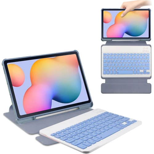 Аксессуар для планшетных ПК BeCover Case Rotatable Smart Keyboard Purple for Samsung Galaxy Tab S6 Lite 2024 P620/P625/P627 (712592): Цвет фиолетовый