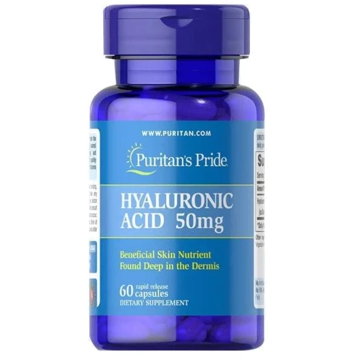 Puritan's pride Hyaluronic Acid 50 mg Гіалуронова кислота 60 капсул