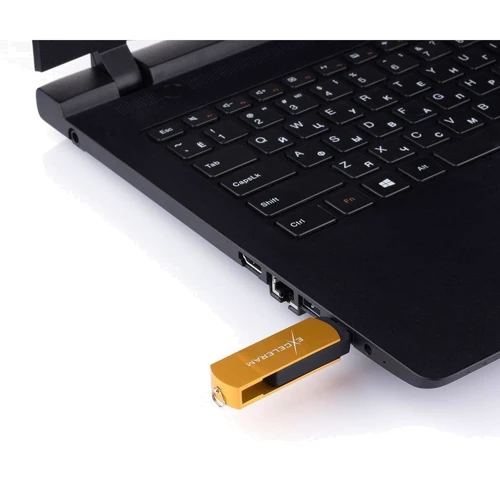 USB-флешка eXceleram 64GB P2 Series USB 2.0 Gold/Black (EXP2U2GOB64) фото 6