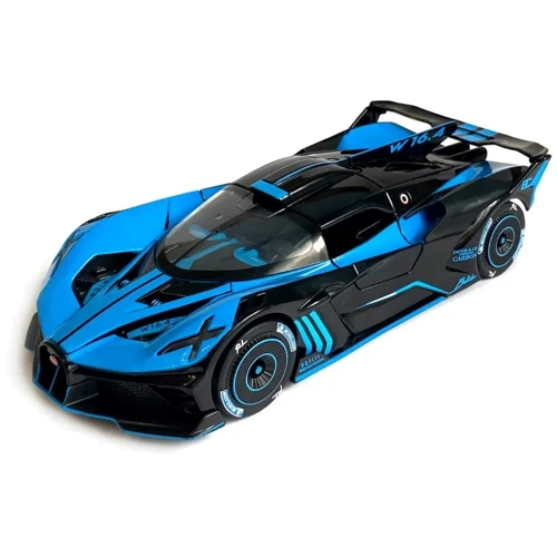 Машинка спортивная металлическая Bugatti Divo Bburago 1:24 3 цвет свет, звук (2400) фото 9