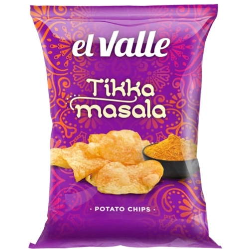 Чипсы картофельные El Valle со вкусом Tikka Masala 130 г (8437001213221)