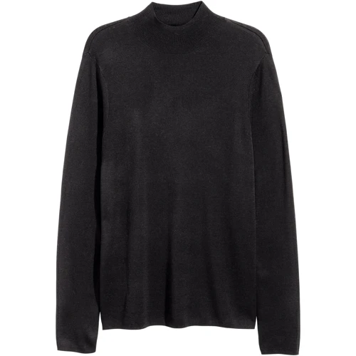 Джемпер H&M 4144314 48 черный: Вид Джемперы