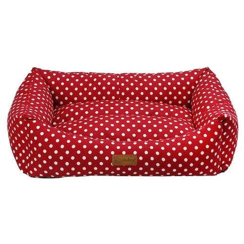 Лежак для кошек и собак 4Dog MAKARON красный 50х38х19 см (5949060214505)