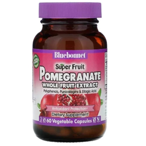 Bluebonnet Nutrition Pomegranate Extract Экстракт плодов граната 60 вегетарианских капсул